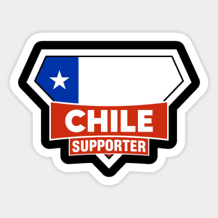 Chile Super Flag Supporter Sticker